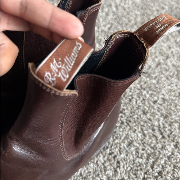 R.M. WILLIAMS brown Leather Ankle Boots - Picture 11 of 13